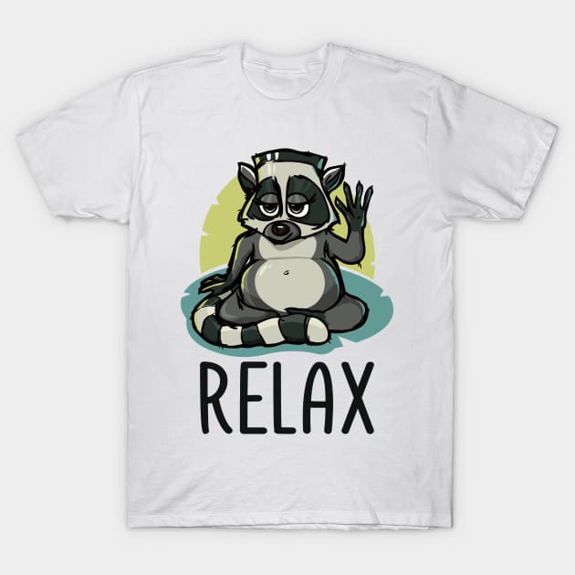 Lemur says Relax T-Shirt by VizRad